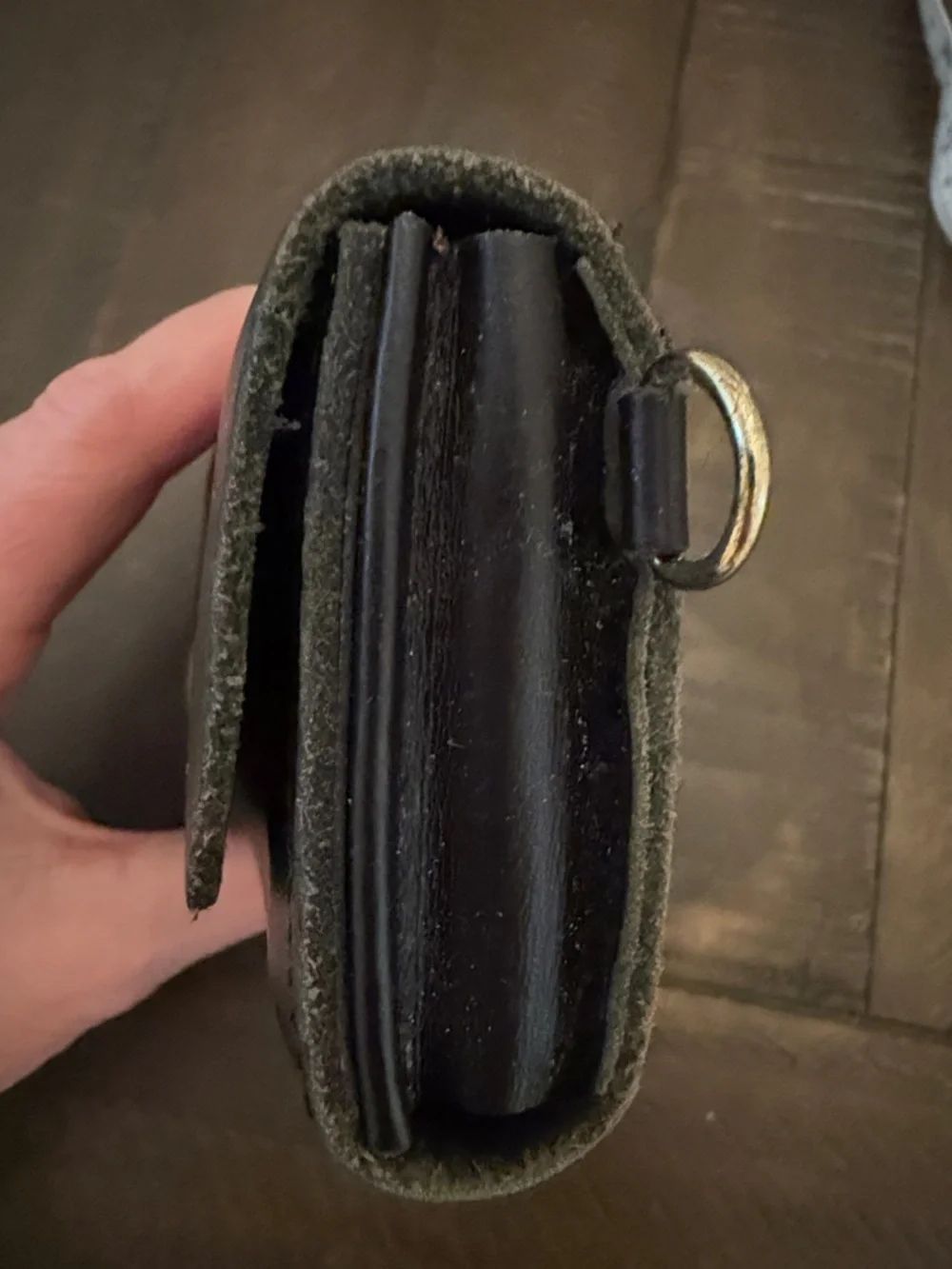 Jeserie & Company Black Leather Wallet with Embossed Logo
